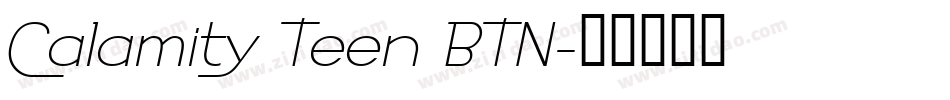 Calamity Teen BTN字体转换
